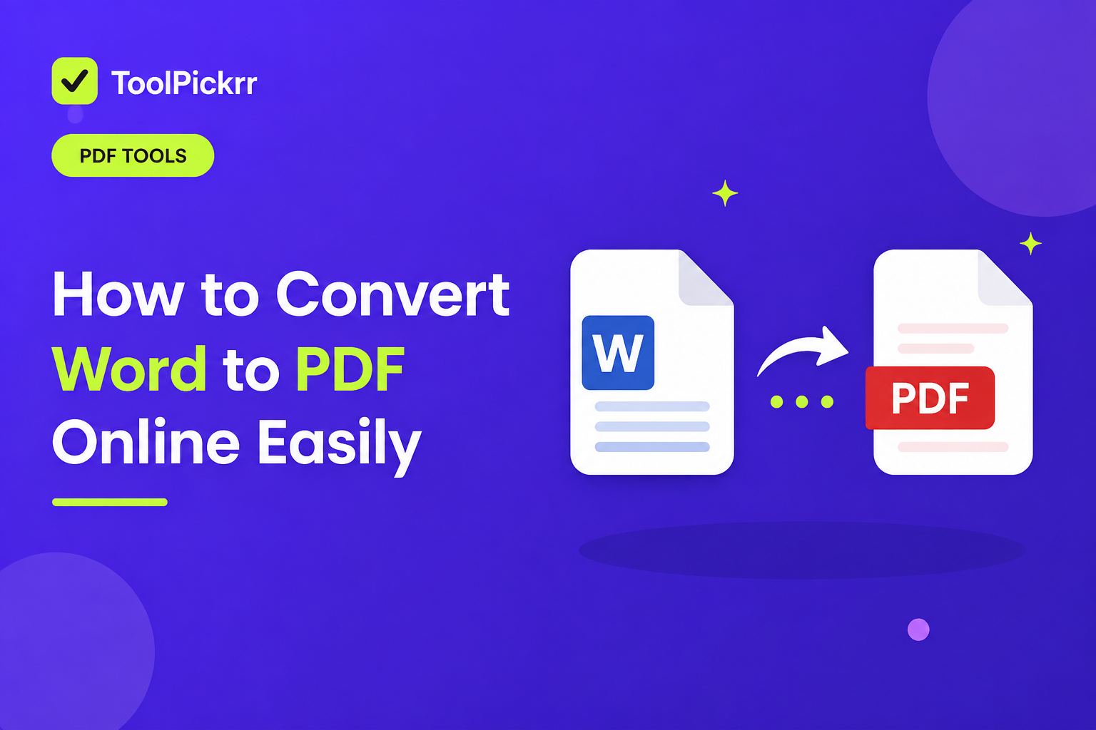 How to convert Word to PDF online easily