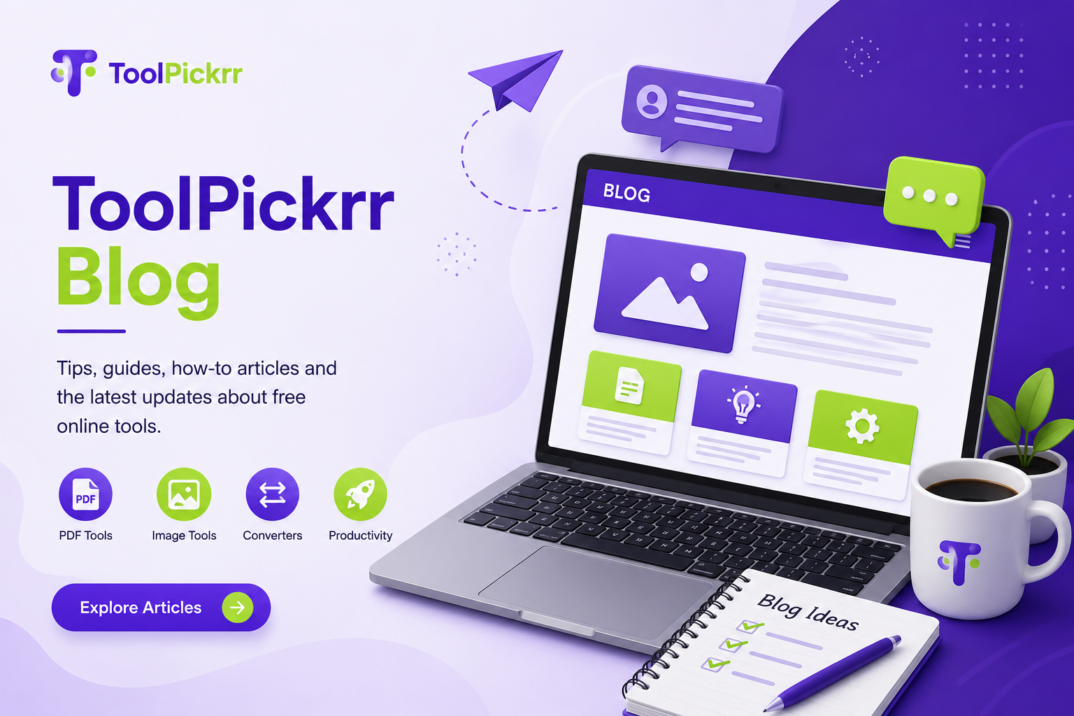 ToolPickrr blog guides for PDF, image and file tools