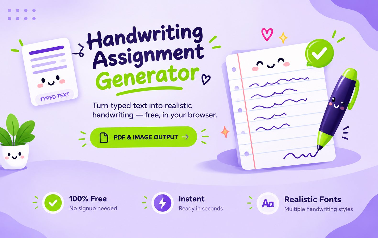 Handwriting Assignment Generator Online